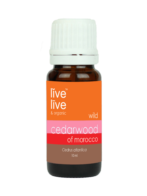 cedarwood of morocco essential oil, 10ml, live organic
