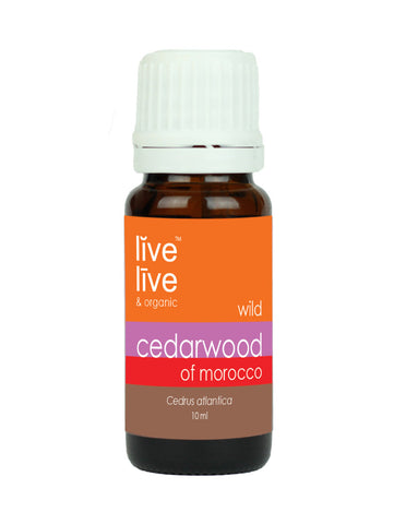 Cedarwood of Morocco Essential Oil, Cedrus atlantica, 10ml, Live Live & Organic