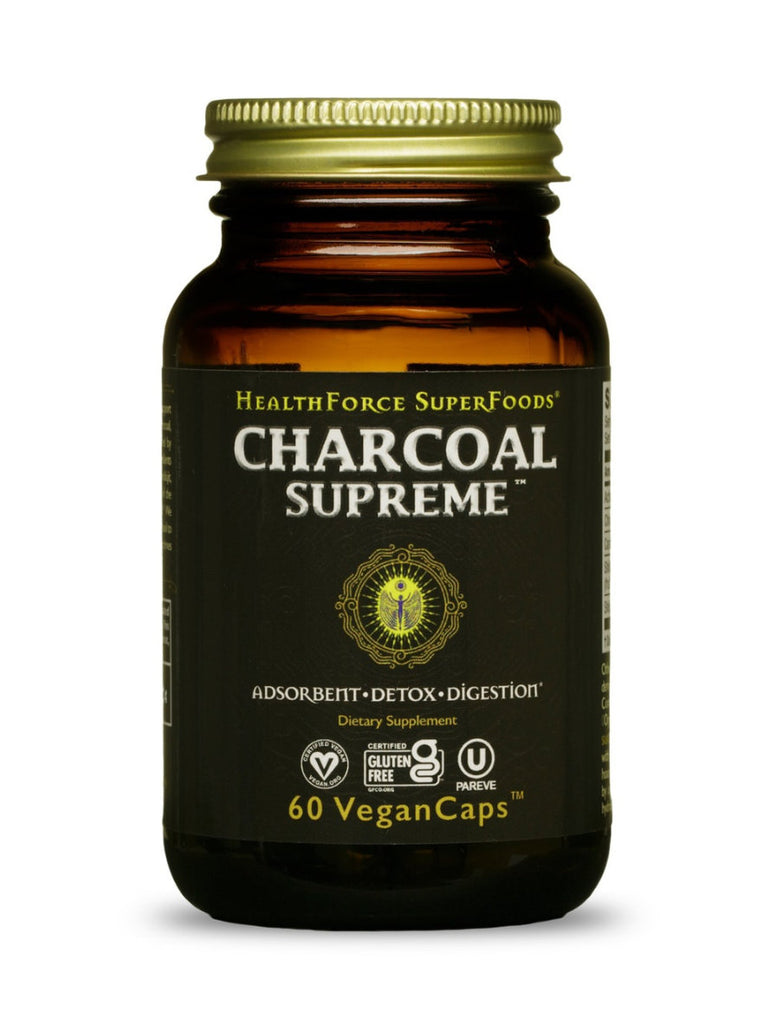 Charcoal Supreme, 60 Veg Caps, Healthforce Superfoods