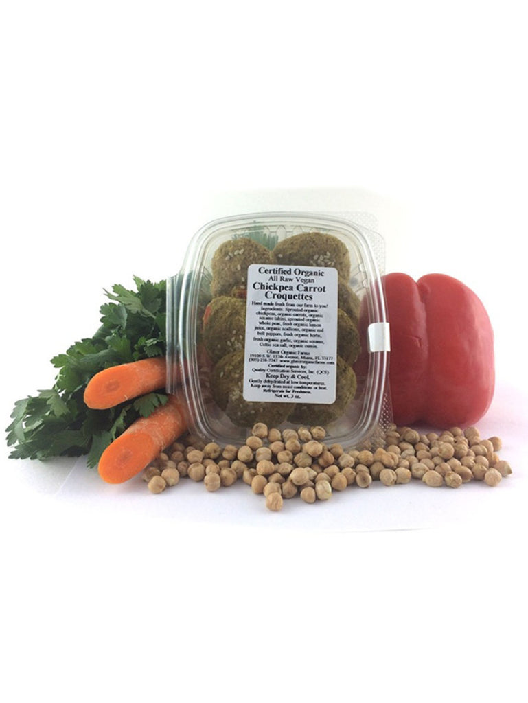 Chickpea Carrot Croquettes, 2oz, Glaser Organic Farms