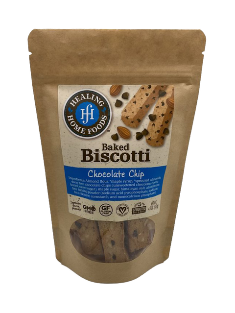 Chocolate Chip Biscotti, Healing Home Foods