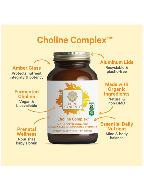 Choline Complex, 60 Vegan Tabs, Pure Synergy