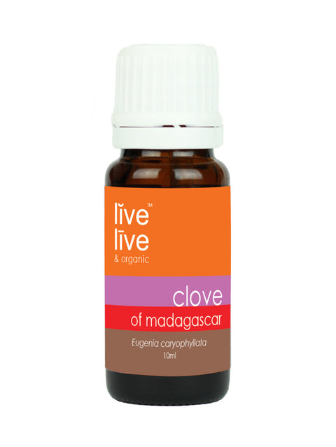 Clove of Madagascar Essential Oil, Eugenia caryophyllata, 10ml, Live Live & Organic