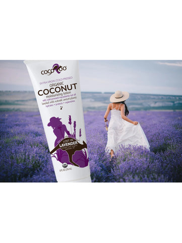Organic Coconut Oil Moisturizer, 8oz, Cocoroo, Lavender, Lifestyle
