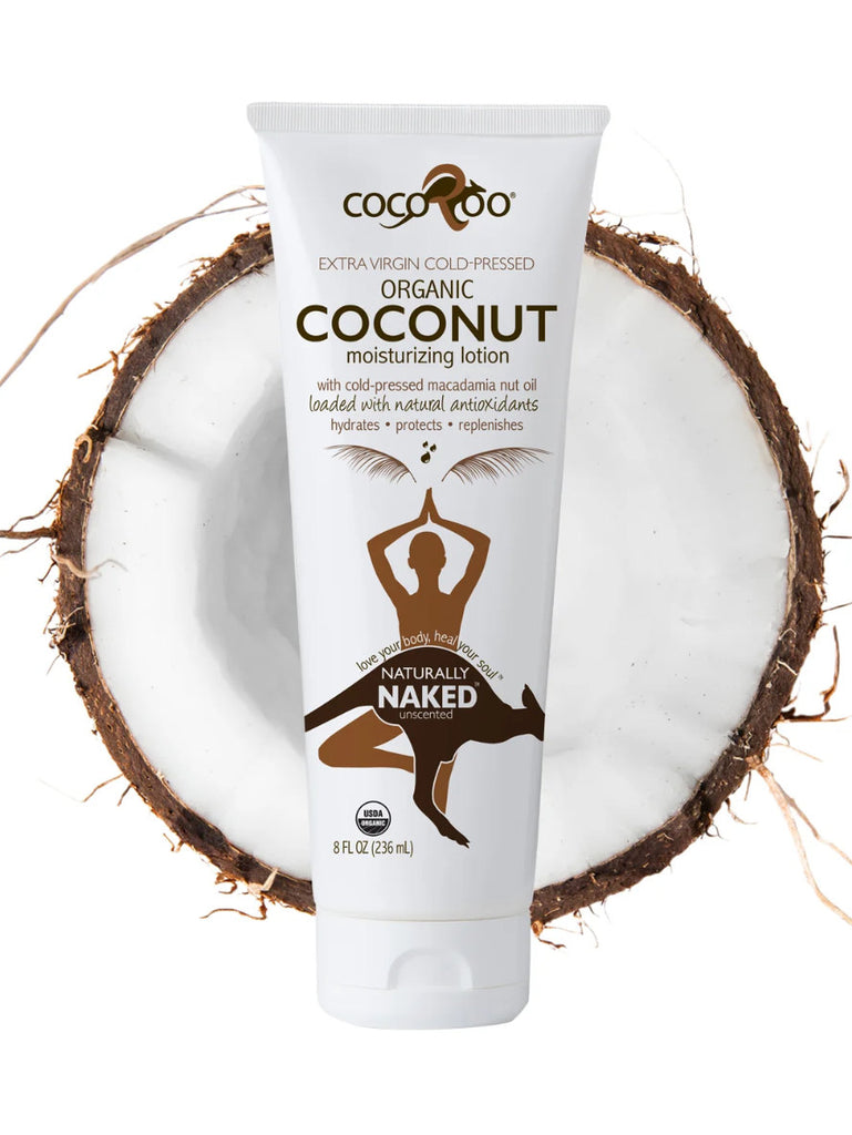 Organic Coconut Oil Moisturizer, 8oz, Cocoroo, Unscented