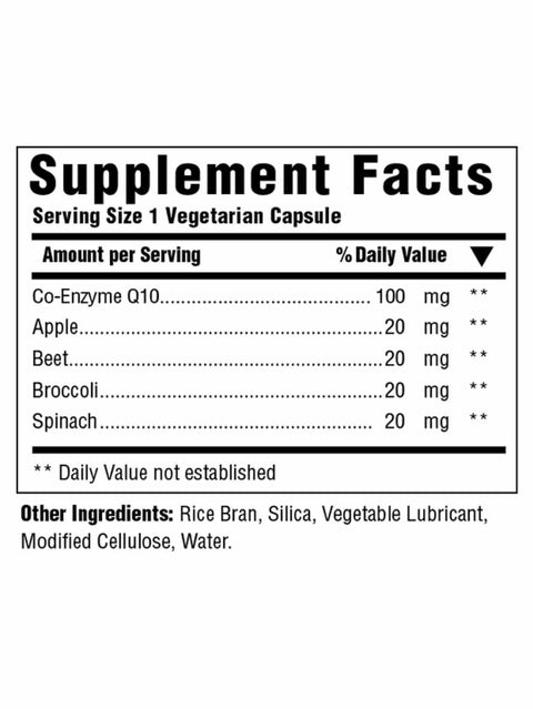 CoQ10, 100mg, 60 Caps, Innate Response Formulas, Supplement Facts