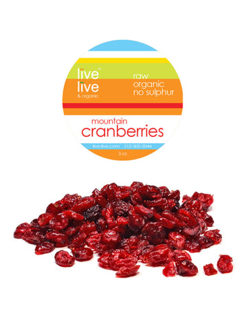 Mountain Cranberries, Wild, 3oz, Live Live & Organic