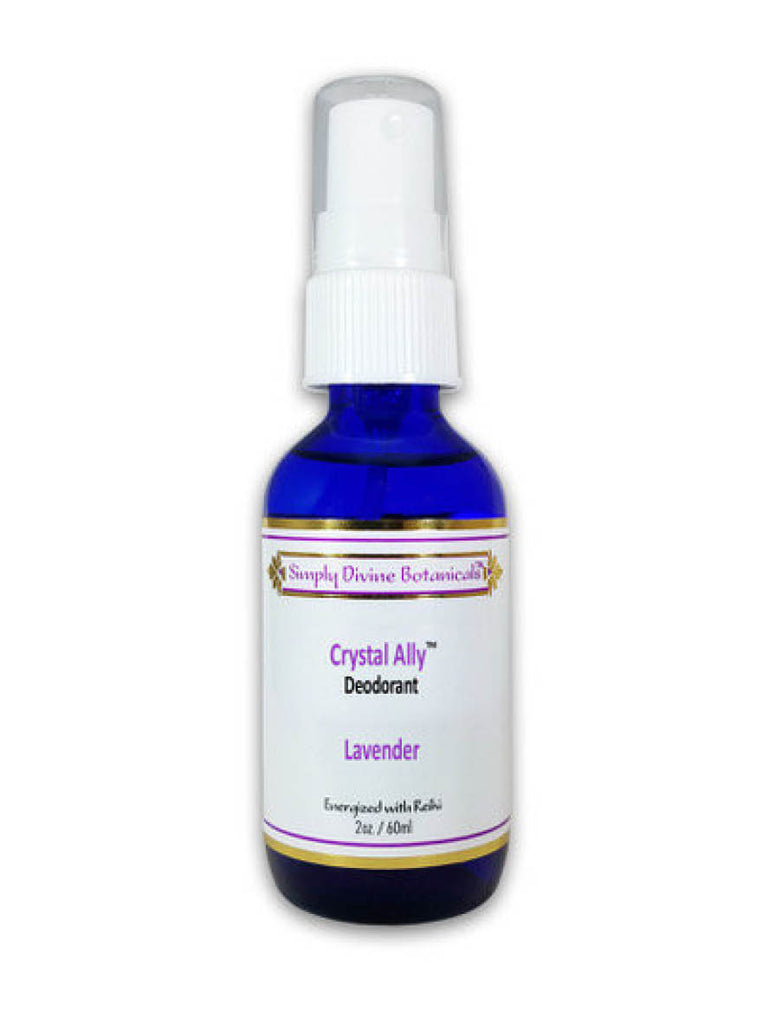 Crystal Ally Aluminum Free Deodorant Spray, Lavender, Simply Divine Botanicals