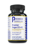 D3 + K2, Vegan, 60 veg caps, Premier Research Labs