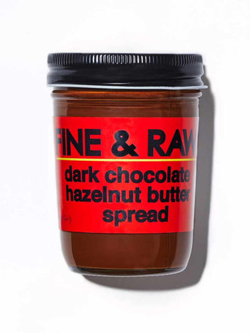 Dark Chocolate Hazelnut Butter Spread, 8oz, Fine & Raw Chocolate