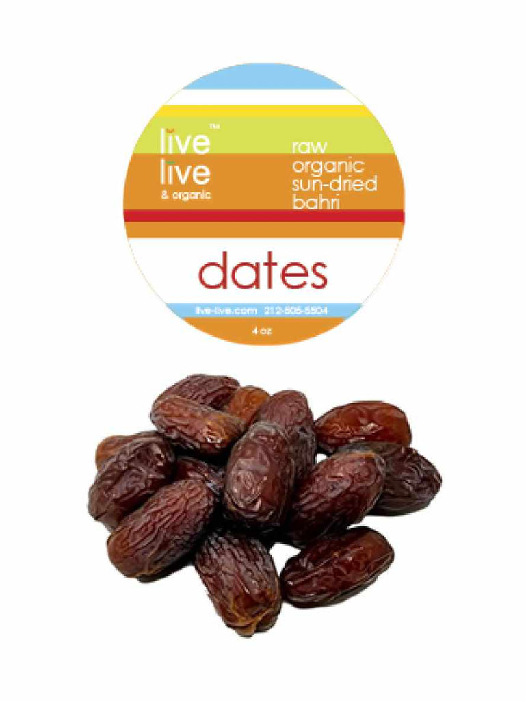Dates, Bahri, Live Live & Organic, 4oz