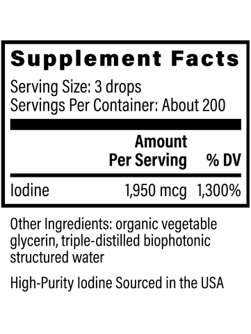 Detoxadine, 1oz, Nascent Iodine, Global Healing, Supplement Facts