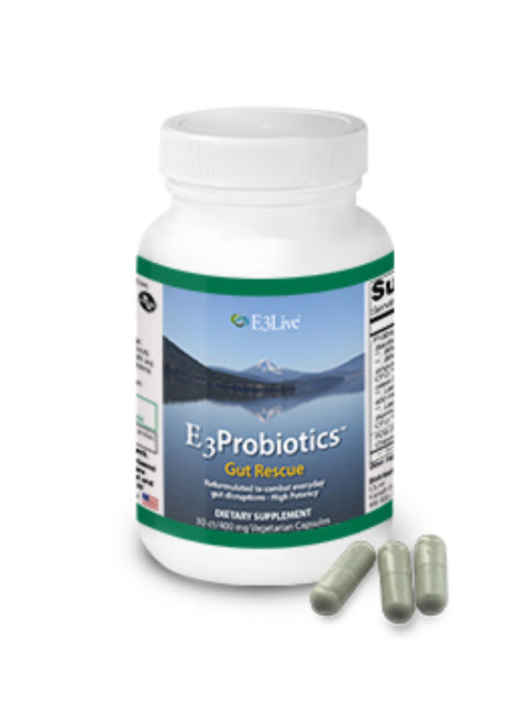 E3 Probiotics, Gut Rescue, 30ct, 50 Billion, E3 Live