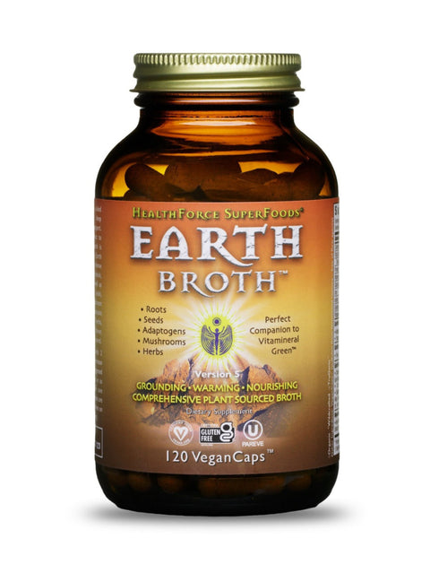 Earth Broth, 120 Veg Caps, HealthForce SuperFoods