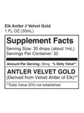 Elk Antler Velvet, Gold, Surthrival, Supplement Facts