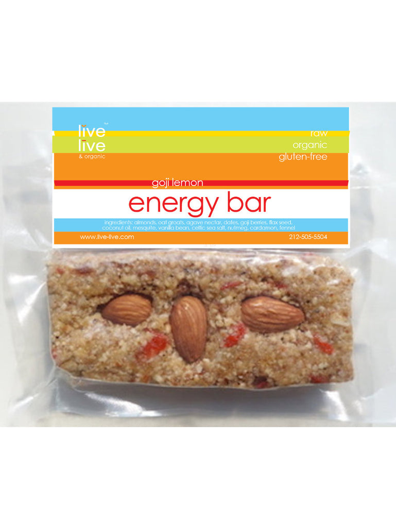 Energy Bar, Goji & Vanilla, Live Live & Organic