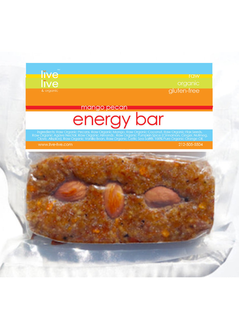 Energy Bar, Mango Pecan, 3oz, Live Live & Organic