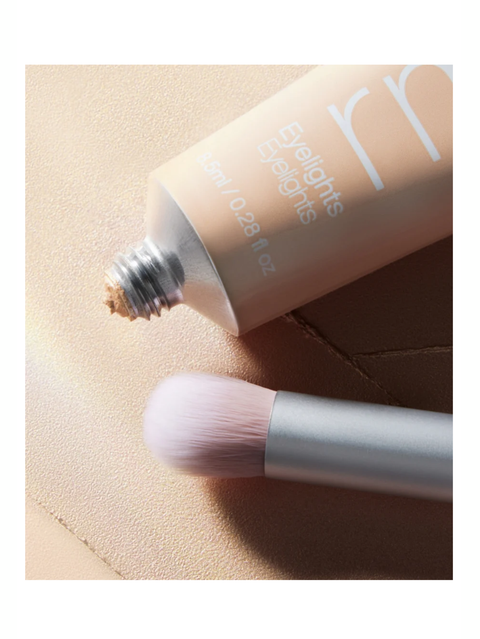 Eye Polish Brush, Skin2Skin Everything, RMS Beauty, next to Eyelights product