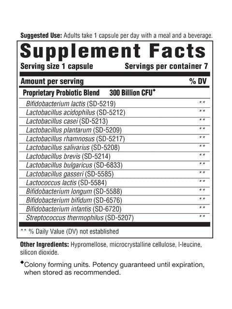 Flora 300-14, Probiotics, Innate Response Formulas, Facts