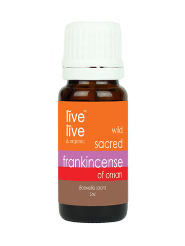 Frankincense Sacred of Oman Essential Oil, Boswellia sacra, 5ml, Live Live & Organic