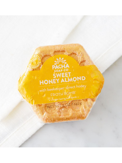 Froth Bath Bomb, Sweet Honey Almond, Pacha, product