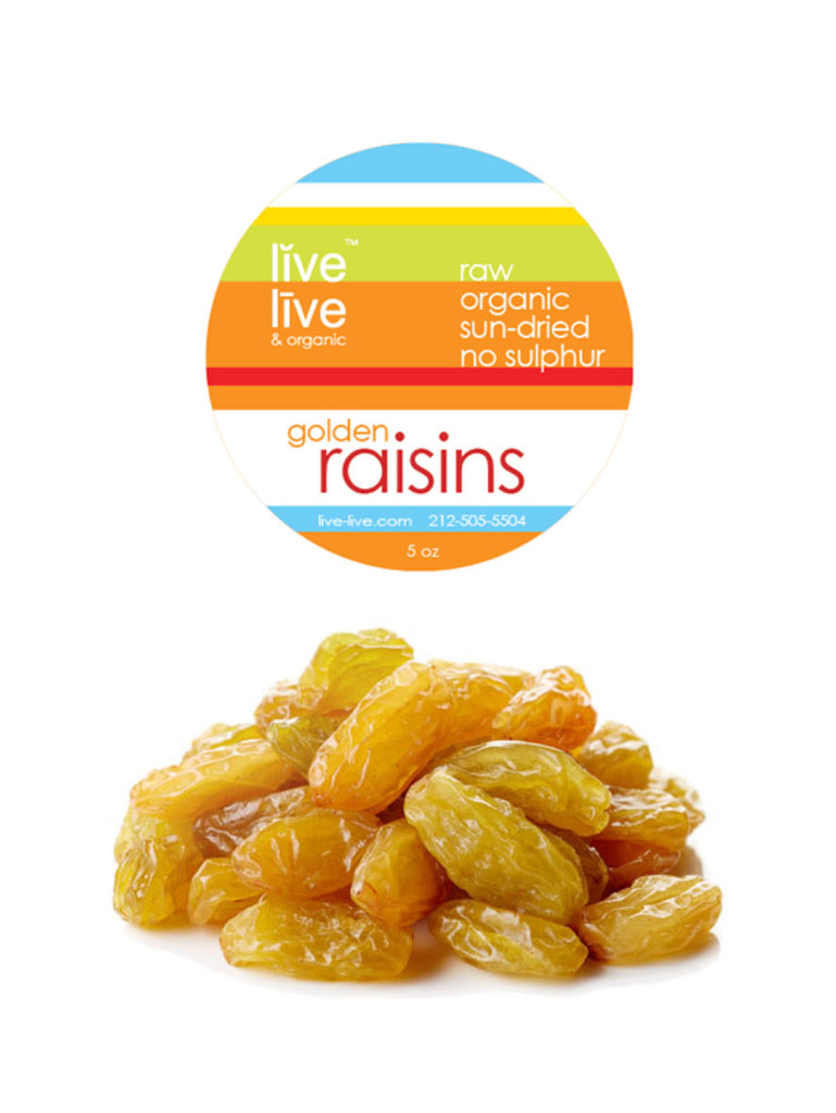Golden Raisins, Hunza, Organic, 5oz, Live Live & Organic