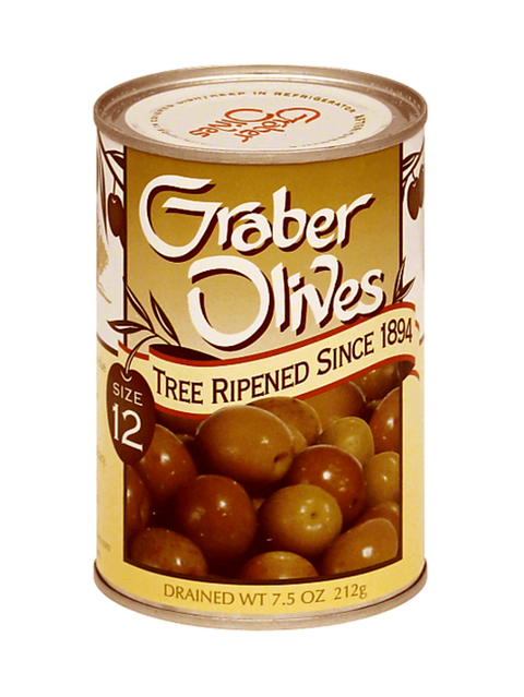 Olives, Tree Ripened, 7.5oz, Graber Olives