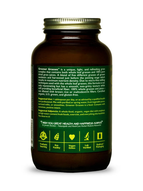 Greener Grasses, Alkalizer, 10oz, HealthForce SuperFoods, Label