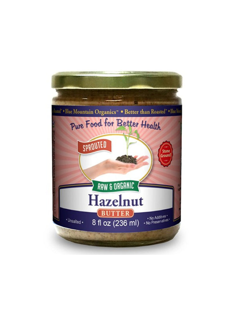 Hazelnut Butter, Sprouted, 8oz, Blue Mountain Organics