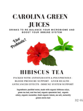 Hibiscus Tea, Probiotic, 32oz, Carolina Green Botanicals