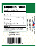 Raw Honey with Ginger, 12oz, Stakich, nutrition facts