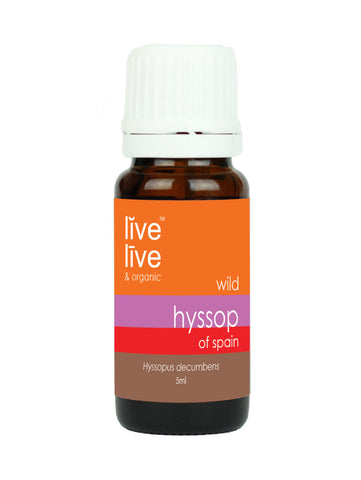Hyssop of Spain Essential Oil, Hyssopus decumbens, 5ml, Live Live & Organic