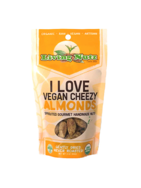 I Love Vegan Cheezy Almonds, Organic & Sprouted, Living Nutz