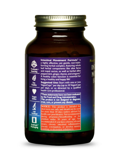 Intestinal Movement Formula, 120 Veg Caps, HealthForce SuperFoods, About