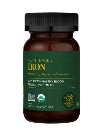 Iron, 60 Caps, Plant Based, Global Healing
