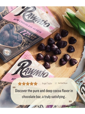 Raw Chocolate Hearts, Keto, 2oz, Rawmio, Customer Review