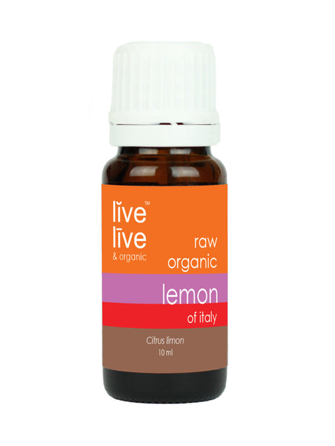 Lemon Of Italy Essential Oil, Citrus Limon, 10ml, Live Live & Organic