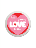 love butter, organic massage oil, 16oz, live live & organic, top down view