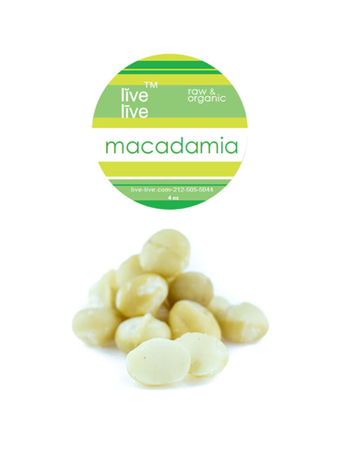 Macadamia Nuts, 4oz, Live Live & Organic