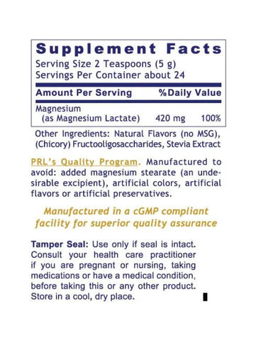 Magnesium, Premier, 4oz, Premier Research Labs, Supplement Facts