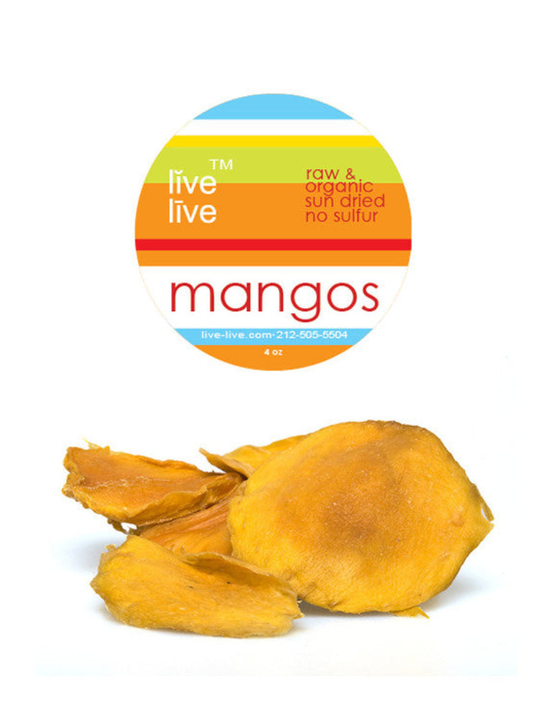 Mango, Organic, Sun Dried, 4oz, Live Live & Organic