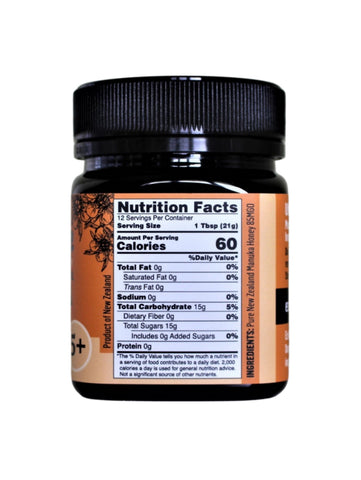 Manuka Honey, 5+, 8.8oz, Ezie Bee, Nutrition Facts