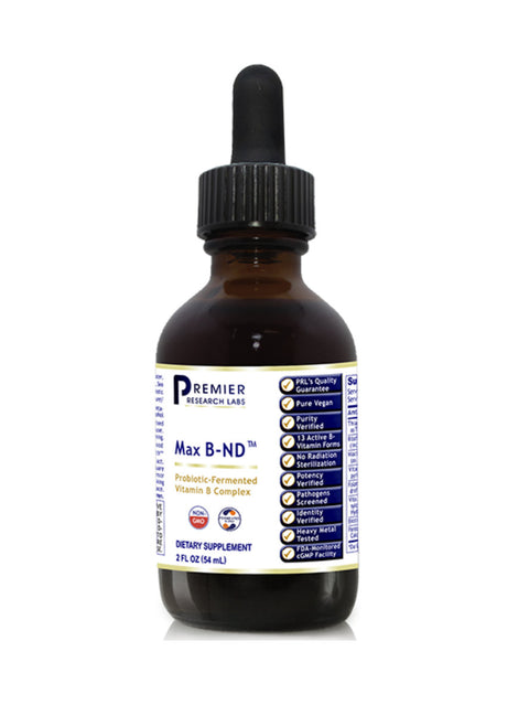 Max B-ND, Fermented B Vitamins, Premier Research Labs, 2oz