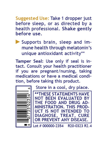 Melatonin-ND, Sleep Support, 2oz, Premier Research Labs, Suggested Use