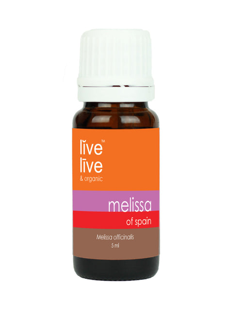 Melissa of Spain Essential Oil, Melissa officinalis, 5ml, Live Live & Organic