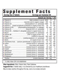 Men's 40+ MultiVitamin, 120 Tabs, Innate Response Formulas, Supplement Facts