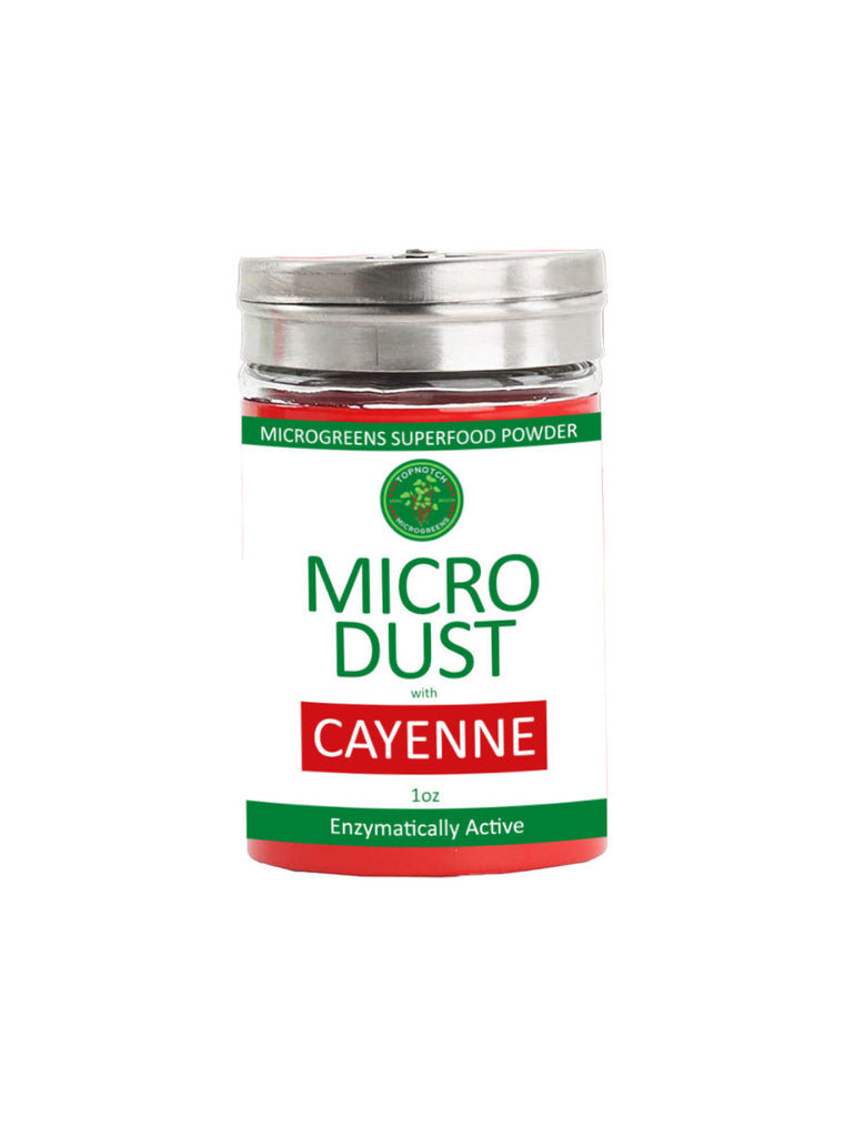 MicroDust, Cayenne, Organic, 1oz, TopNotch Microgreens
