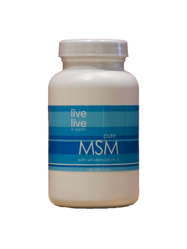 MSM, 125 caps, Live Live & Organic