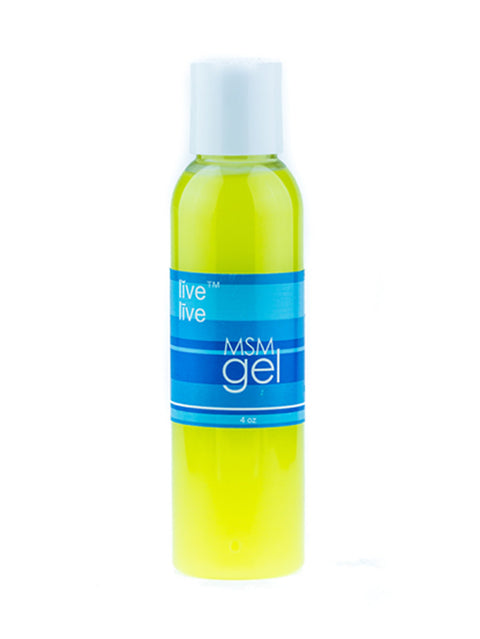 MSM Gel with Aloe, 4oz, Live Live & Organic