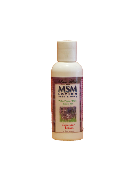 MSM lotion, Lavender, 4oz, Live Live & Organic